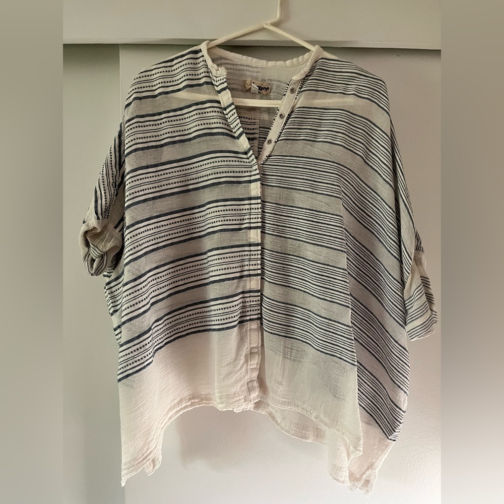 Lemlem oversized, cotton shirt, size small